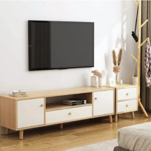 Kệ tivi thông minh để sàn gỗ MDF phủ melamin