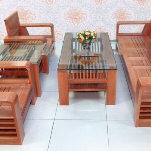 Sofa - Bàn Ghế Phòng Khách Gỗ Sồi