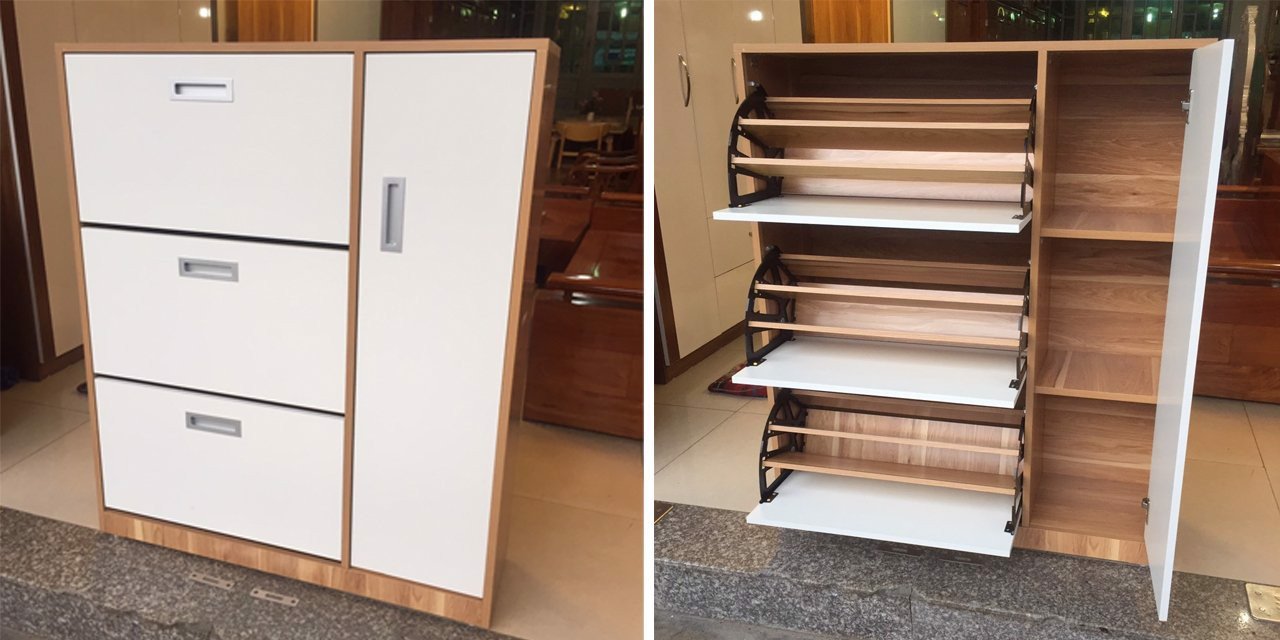 tủ giày thông minh melamine 1