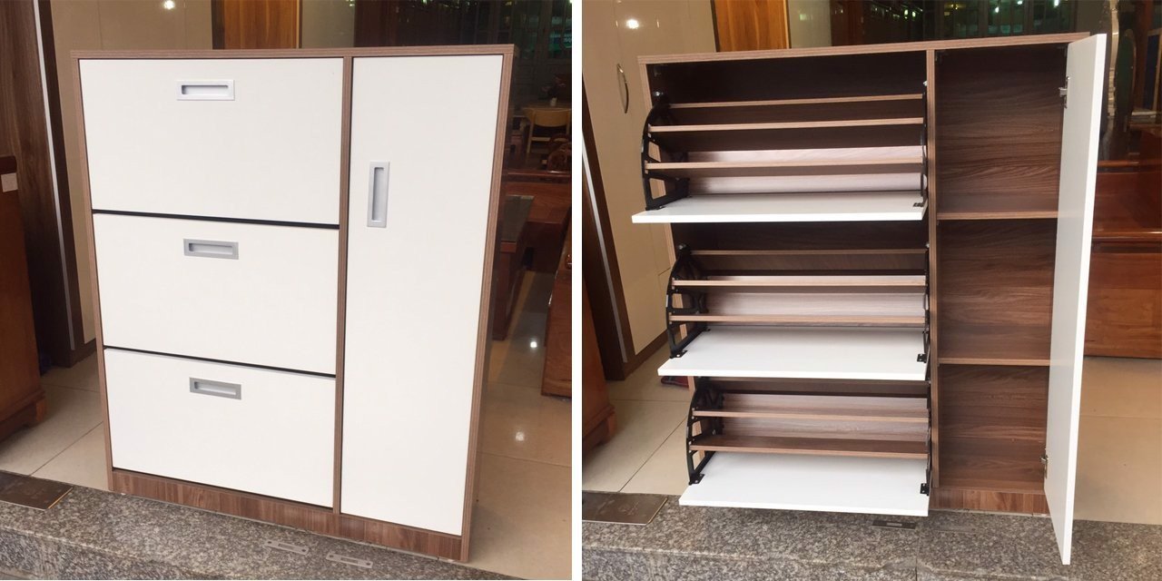 tủ giày thông minh melamine 2