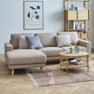 Sofa góc trái | JYSK Egense | vải Polyester | nhiều màu | R228xS80/154xC80cm
